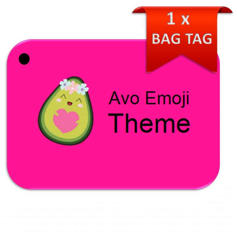 Avo Emoji Bag Tag
