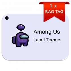 Among Us Bag Tag