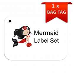 Mermaid Red-BagTag