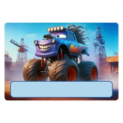 Monster Truck Ice Cream Container 2 Liter Labels