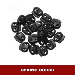 2 x Spring Cord Lock End Stopper