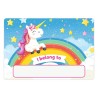 Unicorn Rainbow Ice Cream Container 2 Liter Labels