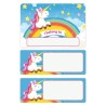 Unicorn Rainbow Ice Cream Container 2 Liter Labels