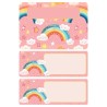 Rainbow theme Ice Cream Container 2 Liter Labels