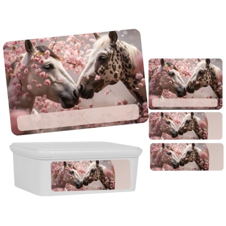 Rainbow theme Ice Cream Container 2 Liter Labels