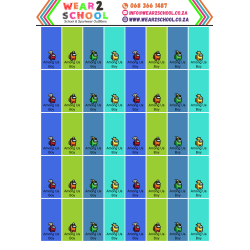 School stationery marking labels and bag tags available in various themes