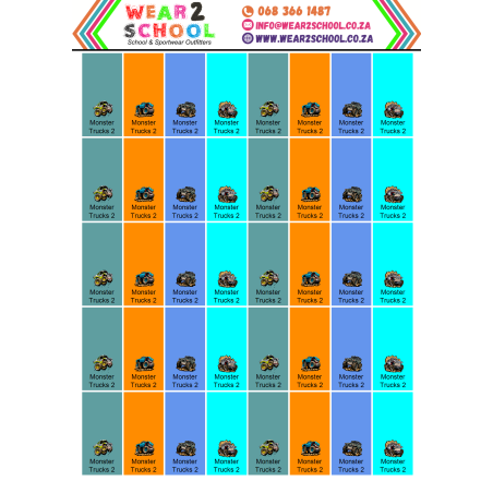 School stationery marking labels available in various themes