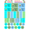 School stationery marking labels available in various themes