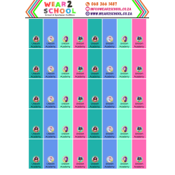 School stationery marking labels available in various themes