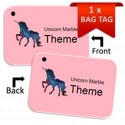 Unicorn-Marble BagTag