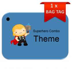 Superhero-Toddler BagTag