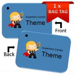Superhero-Toddler BagTag