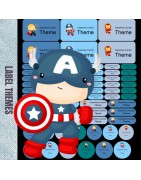 Superhero Toddler label theme