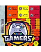 Gamer Orange label theme