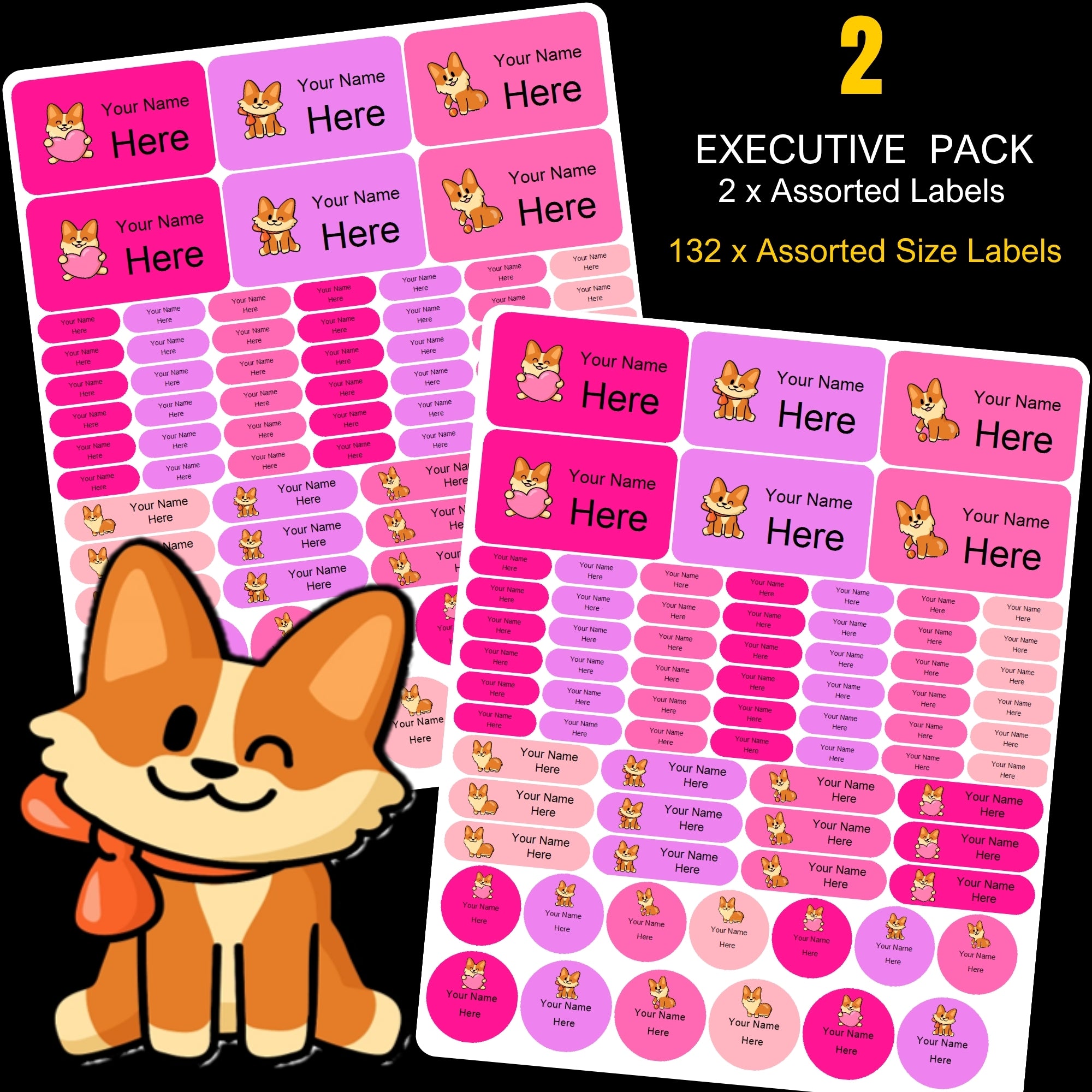 Gorgi Girl Stationery Labels