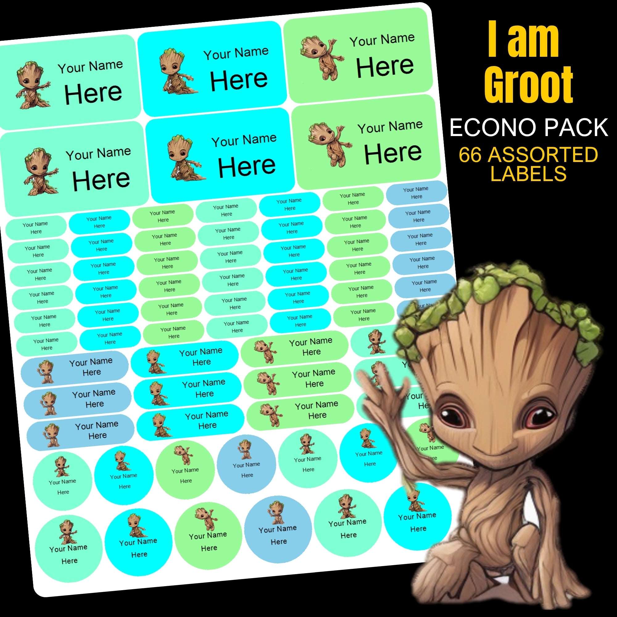 Groot Stationery Labels