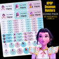 Kpop Deamon Hunters Stationery Labels