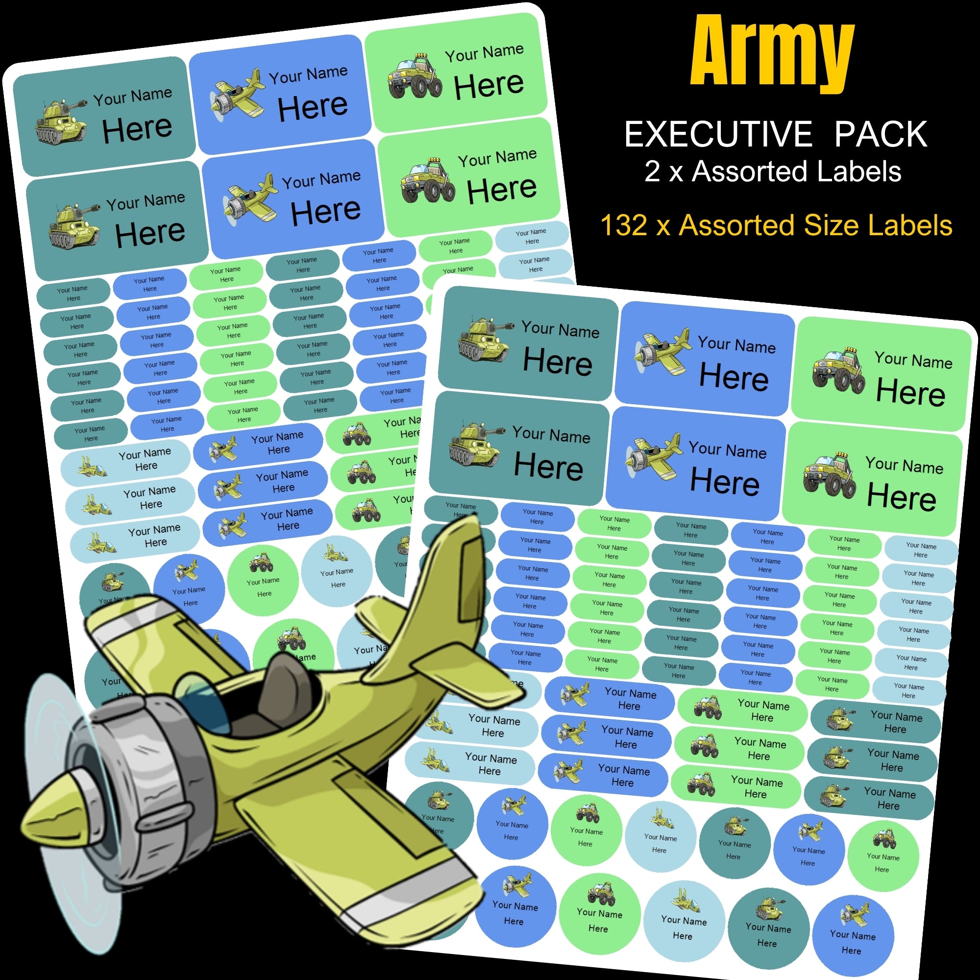 Army Stationery Labels