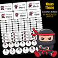 Ninjas Stationery Labels
