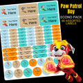 Paw Patrol Boy Stationery Labels