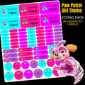 Paw Patrol Girl Stationery Labels
