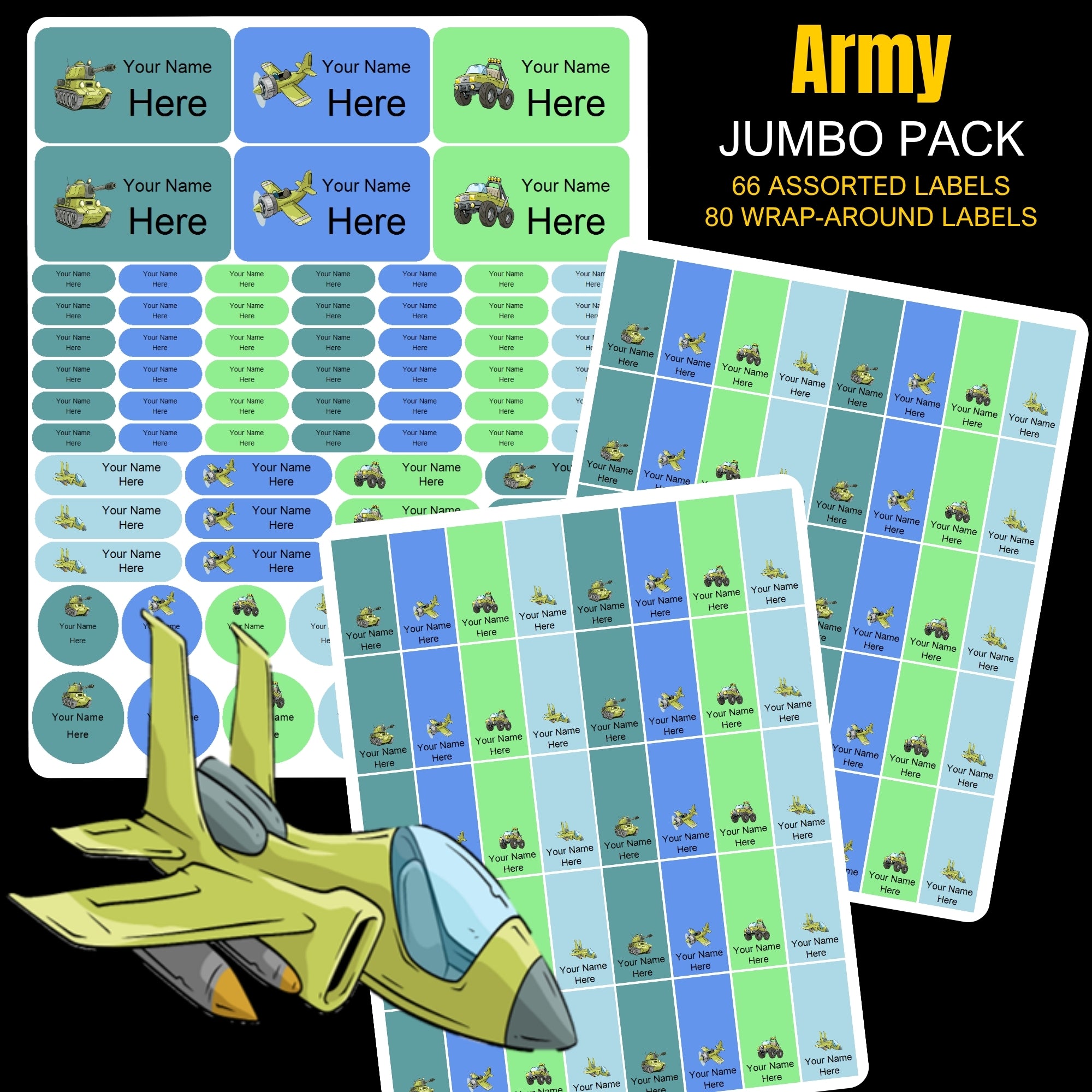 Army Stationery Labels