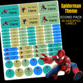 Spiderman Stationery Labels