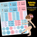 Ballerina Stationery Labels