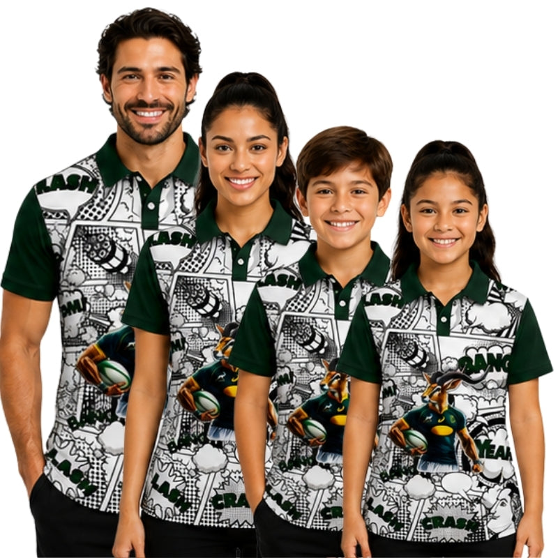 Springbok Rugby Supporters Golf Shirt