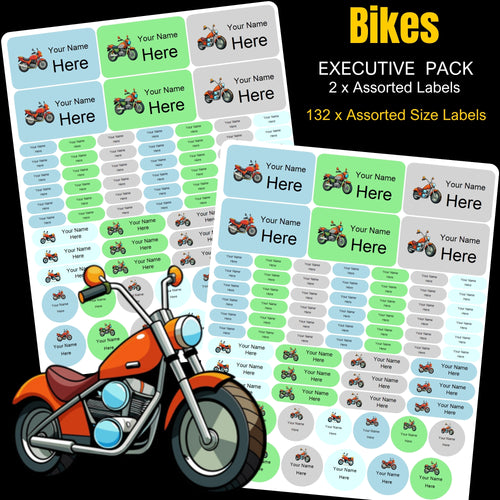 Bikes Stationery Labels