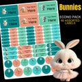 Bunnies Stationery Labels