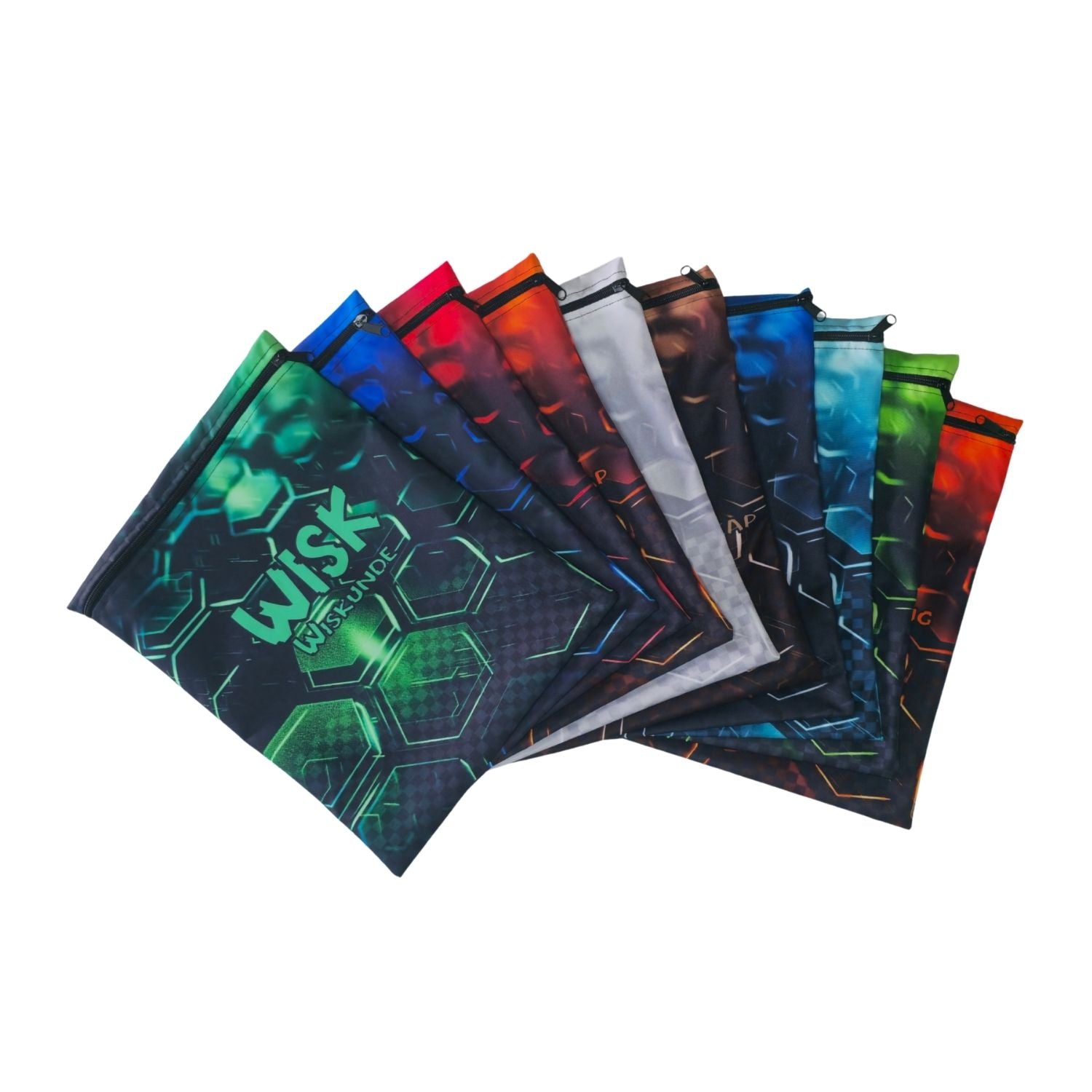 10 x Honeycomb Design Book Bag Set In Afrikaans for Gr 7-9