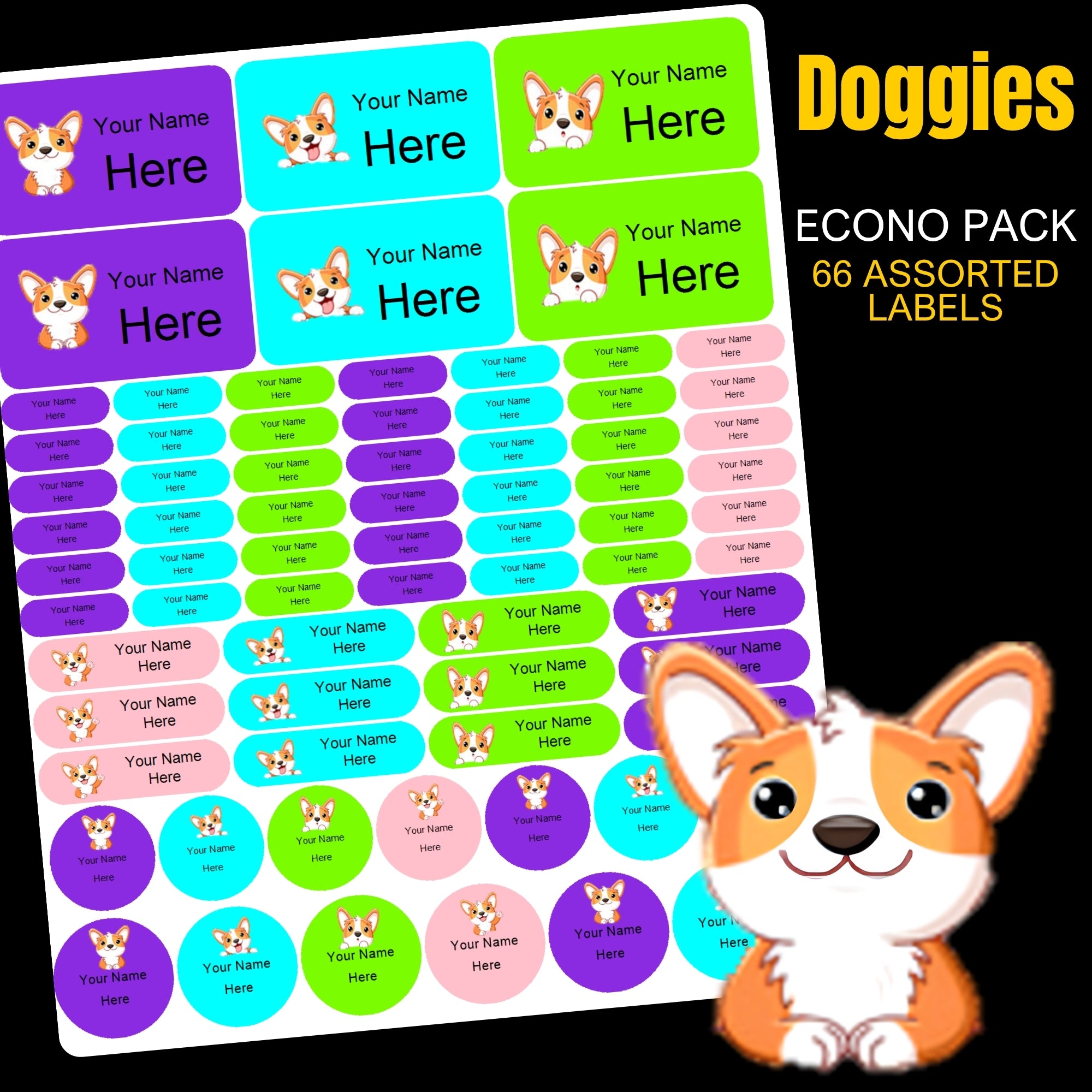 Cute Doggies Labels