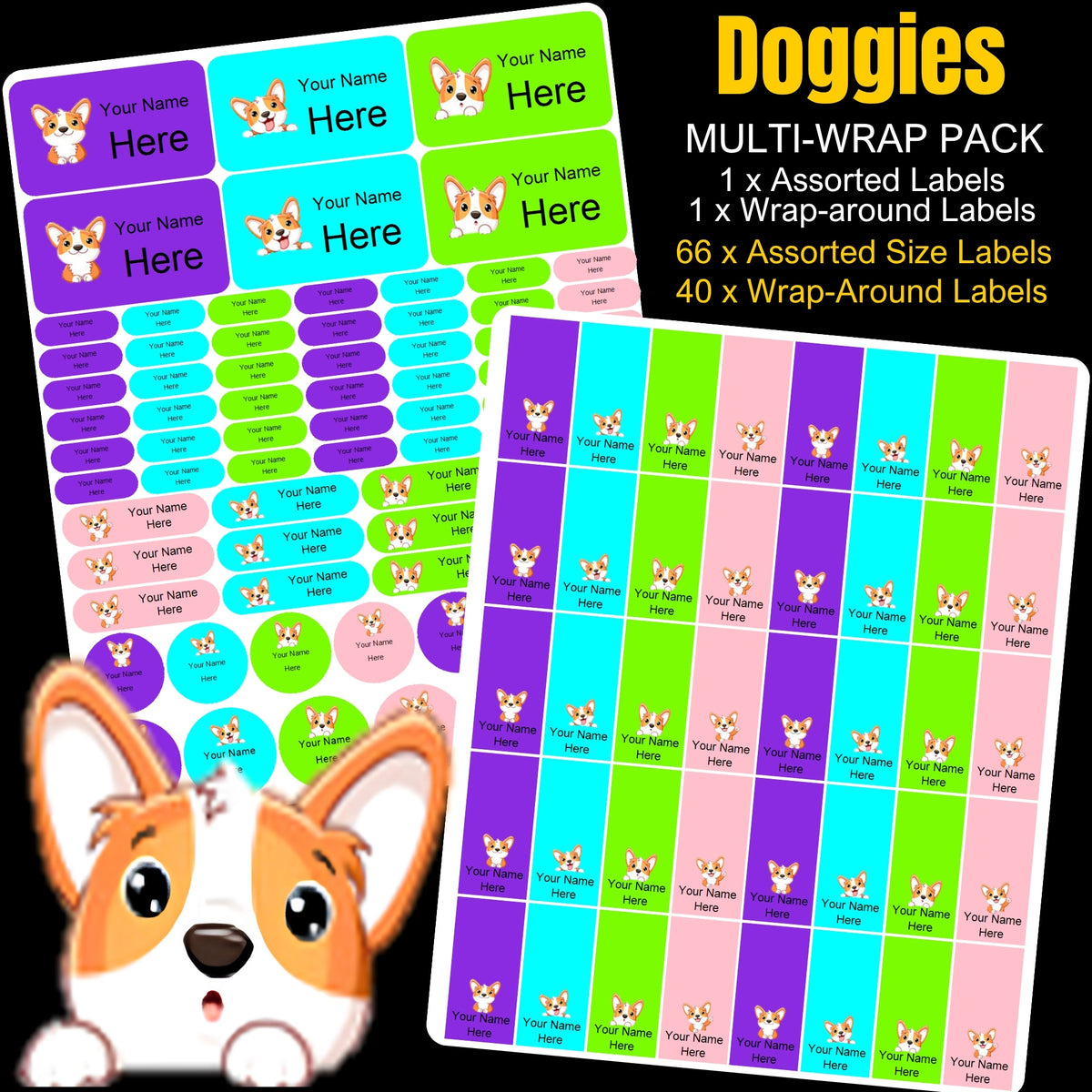 Cute Doggies Labels
