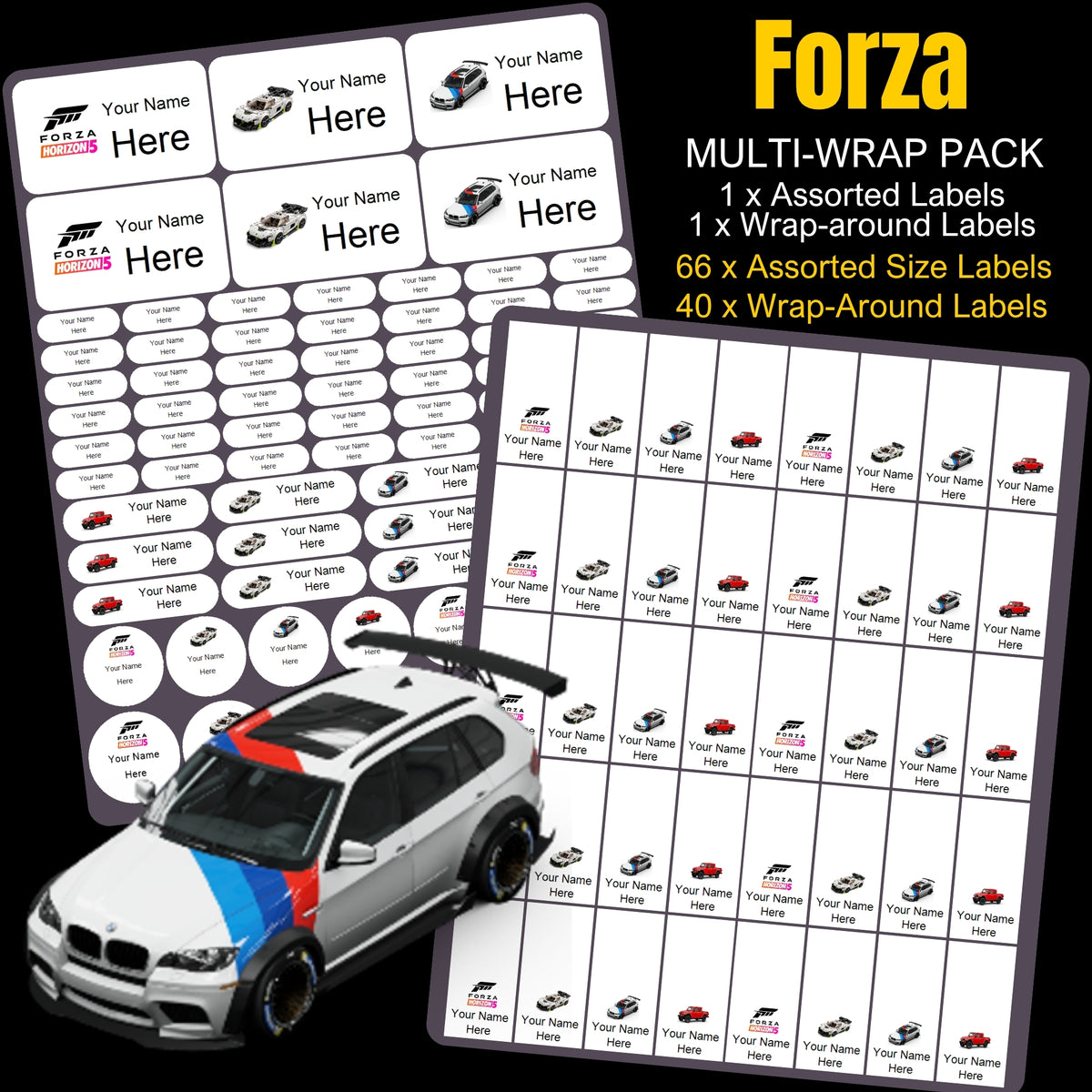 Forza Stationery Labels