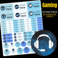 Gaming Level Up Stationery Labels