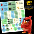 Angry Birds Stationery Labels