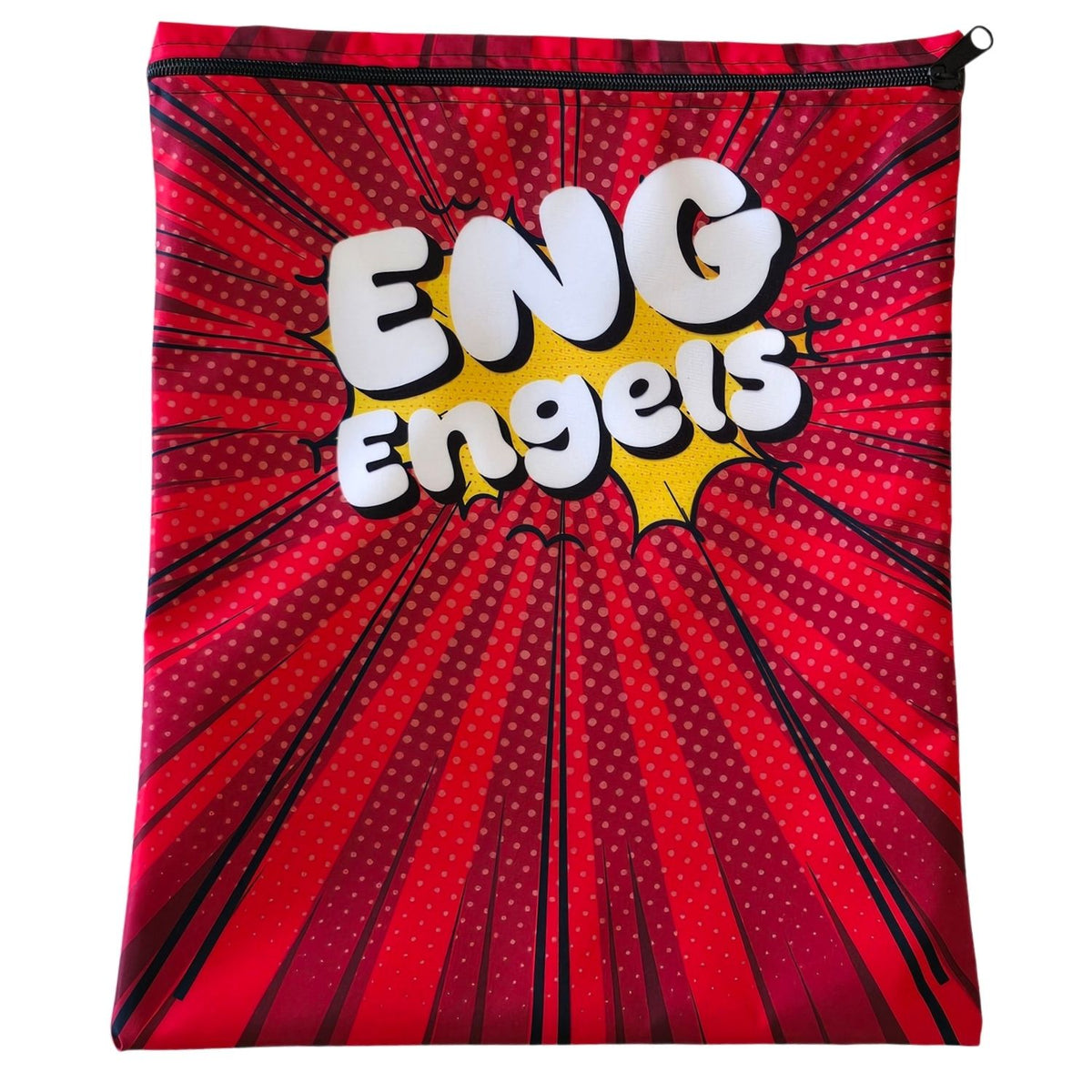 Set of 7 - Comic Design Book Bag Set with Subject Names In Afrikaans