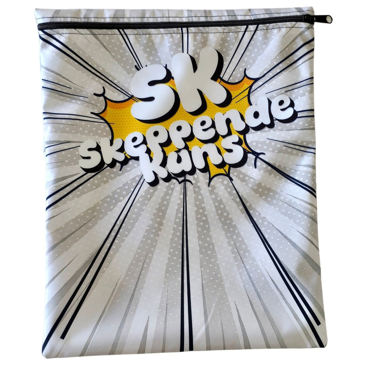 Set of 7 - Comic Design Book Bag Set with Subject Names In Afrikaans