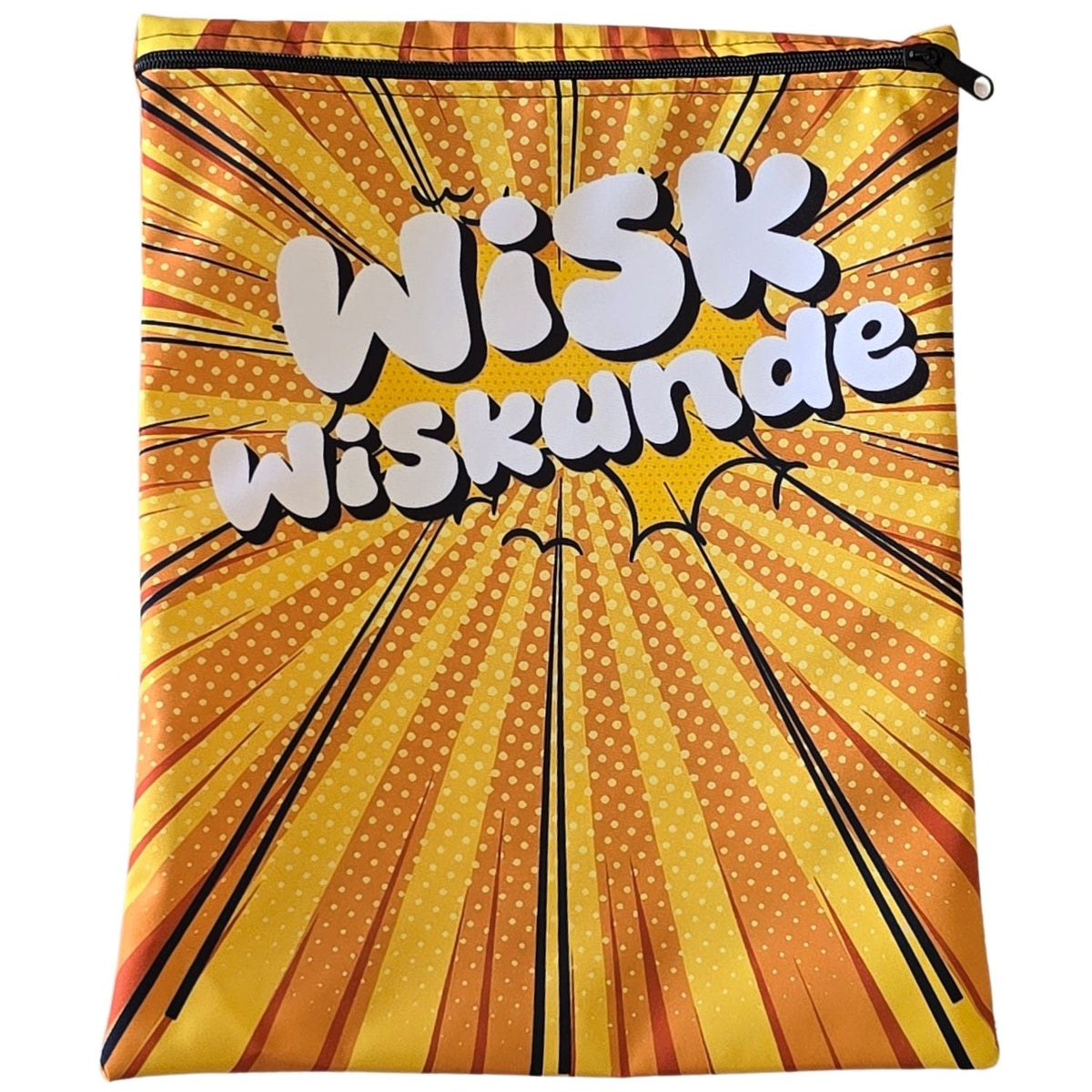 Set of 7 - Comic Design Book Bag Set with Subject Names In Afrikaans