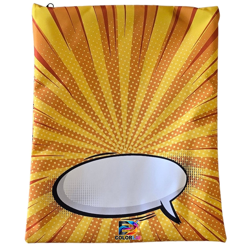 Set of 7 - Comic Design Book Bag Set with Subject Names In Afrikaans