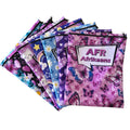 Set of 7 - Heart and Flower Design Book Bag Set with Subject Names In Afrikaans