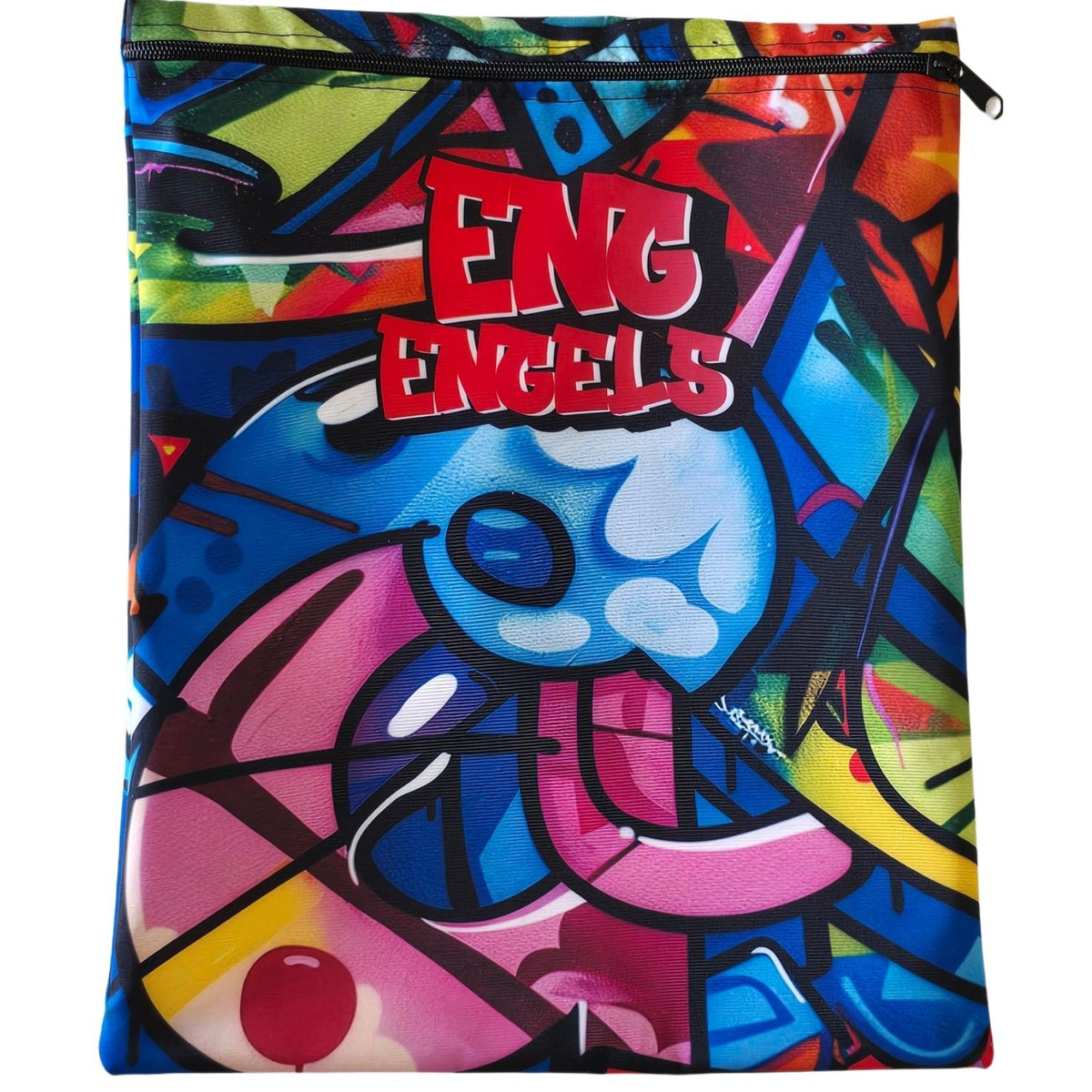 Set of 7 - Graffiti Design Book Bag Set with Subject Names In Afrikaans