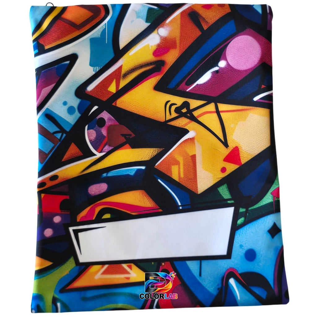 Set of 7 - Graffiti Design Book Bag Set with Subject Names In Afrikaans