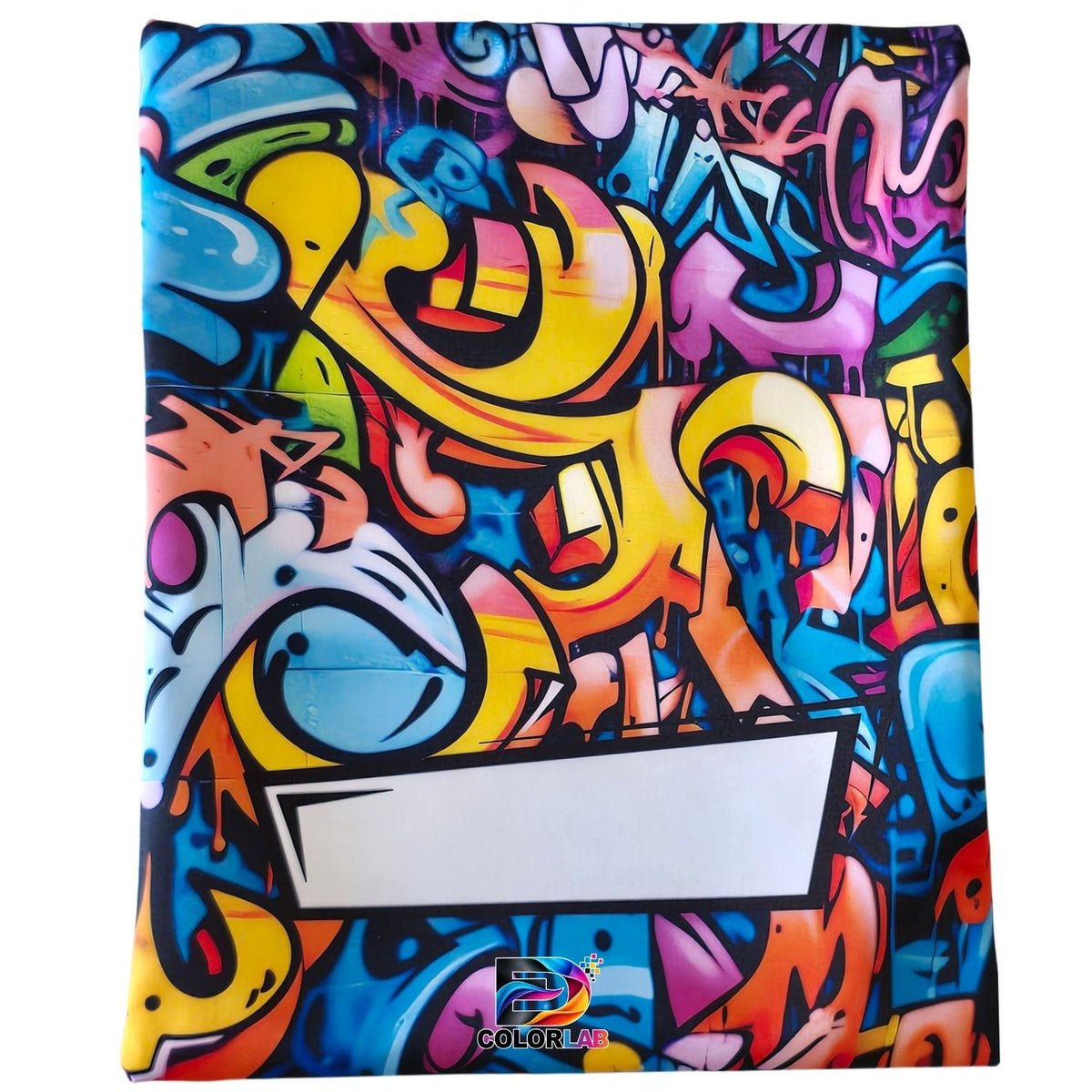 Set of 7 - Graffiti Design Book Bag Set with Subject Names In Afrikaans