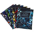 Set of 7 - Sport & Tech Design Book Bag Set with Subject Names In English