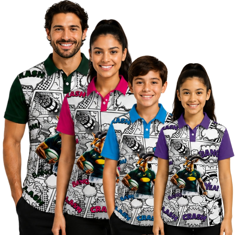 Springbok Rugby Supporters Golf Shirt